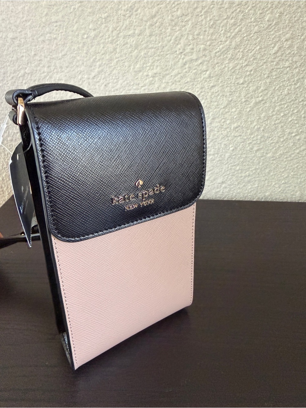 kate spade Two-Tone Black & Blush Crossbody Shoulder Bag